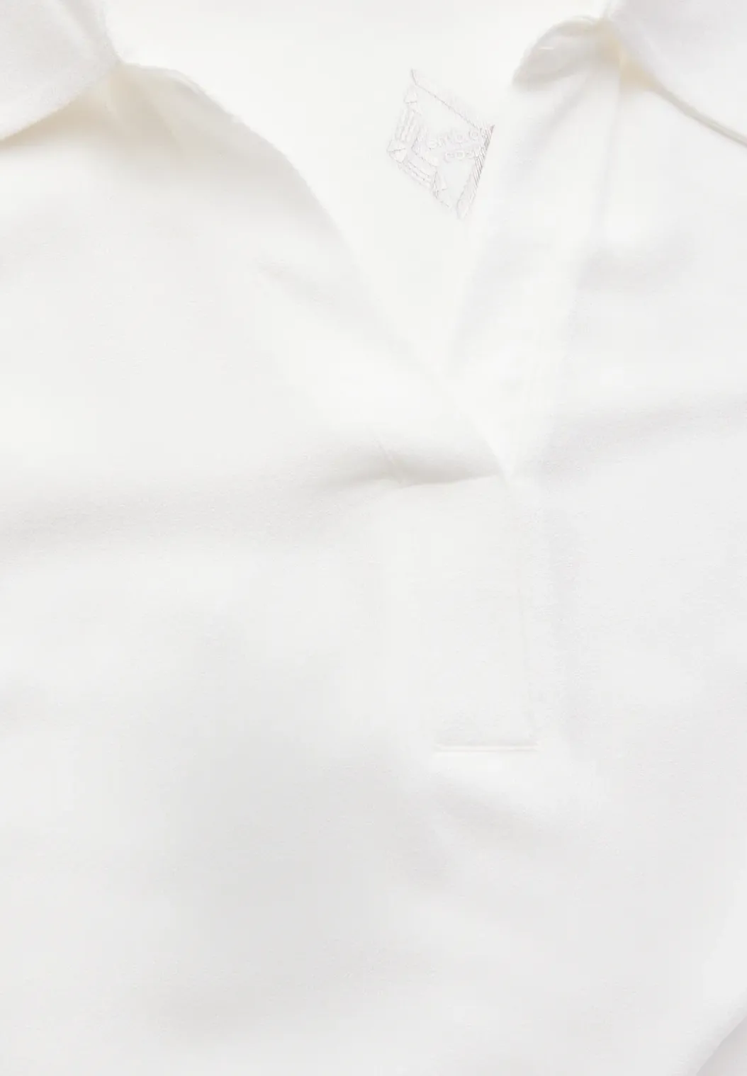 Blouse shirt met materiaalmix
