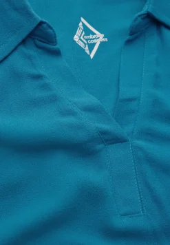Blouse shirt met materiaalmix