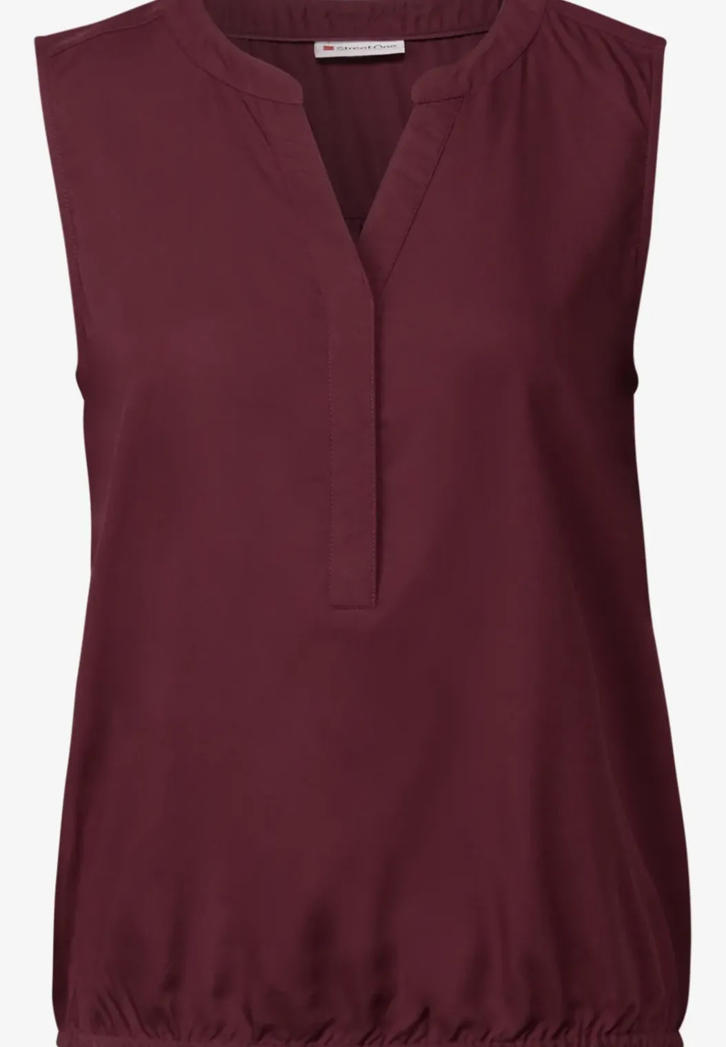 Blousetop in effen kleur