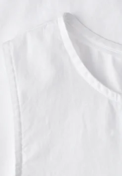 Blousetop met banddetail aan de zoom