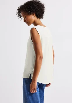 Blousetop met borstzakken