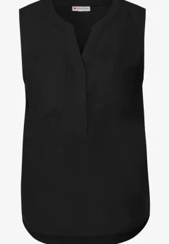 Blousetop met borstzakken