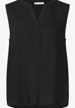 Blousetop met gespleten hals