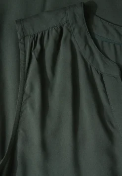 Blousetop met gespleten hals