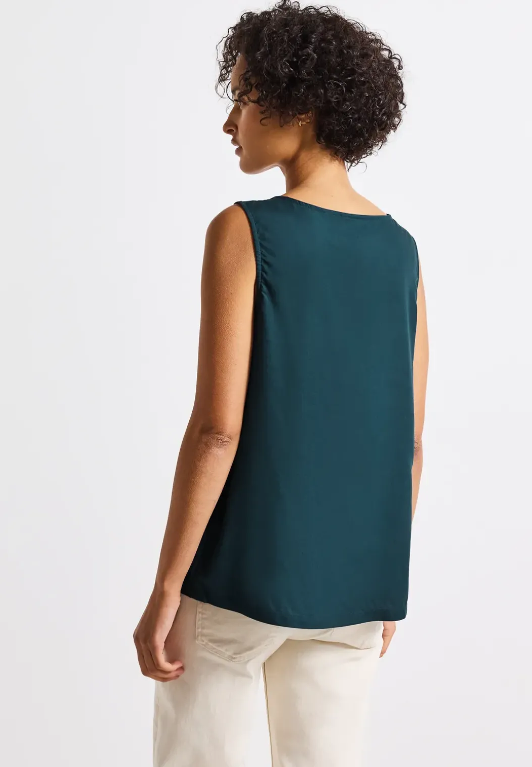 Blousetop met rimpels