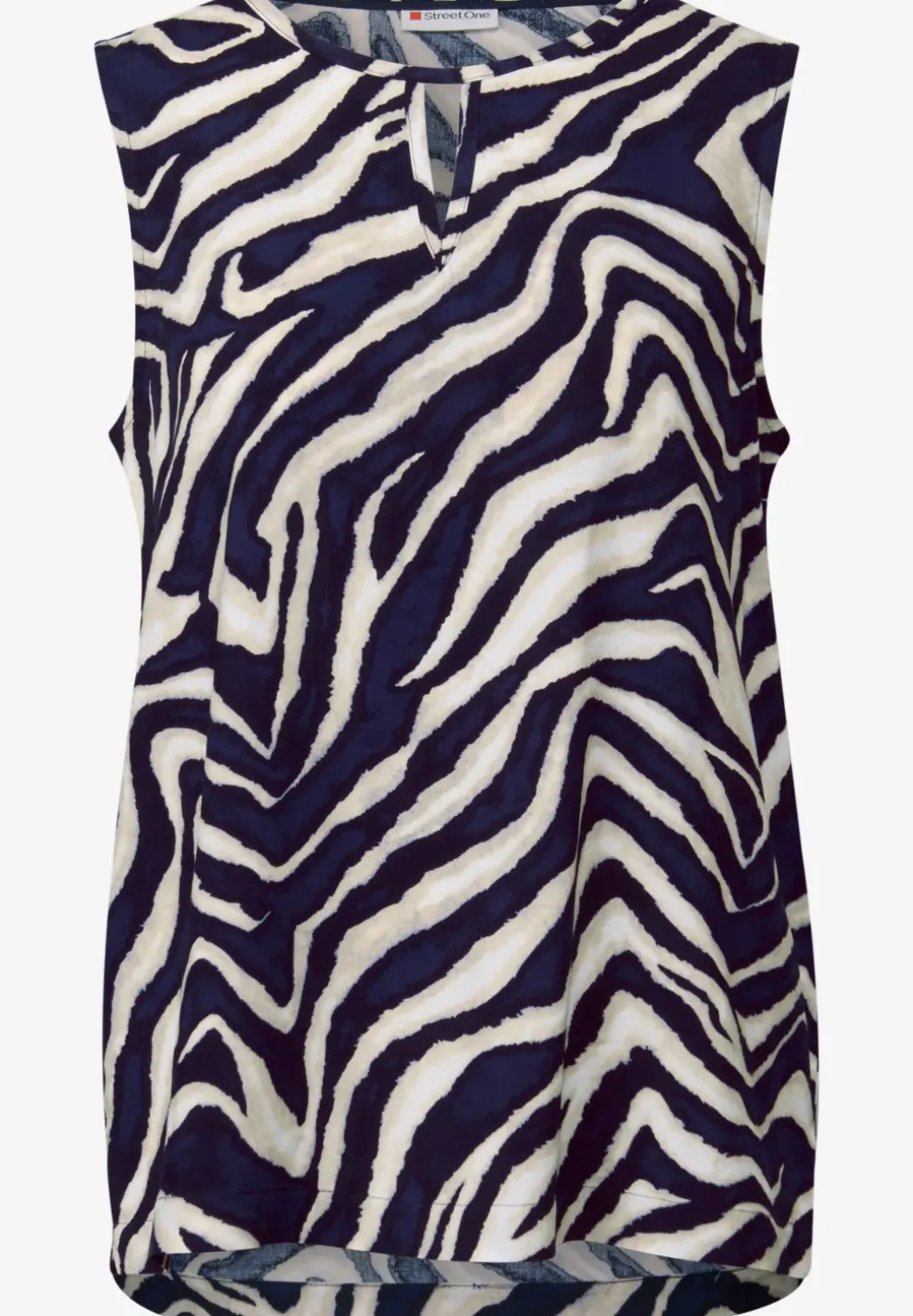 Blousetop met uitsnijding