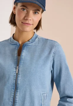 Blouson in denimkwaliteit met ritssluiting