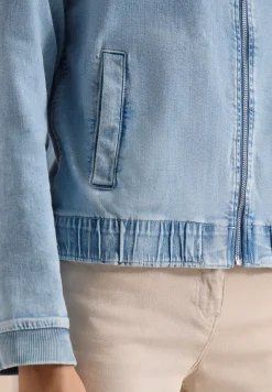 Blouson in denimkwaliteit met ritssluiting