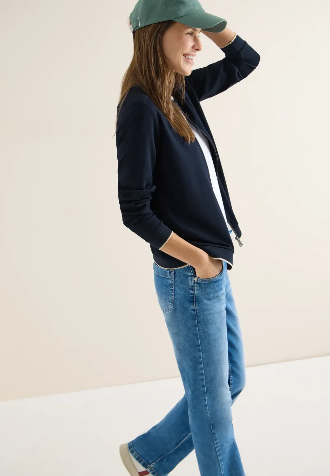 Blouson in effen kleur