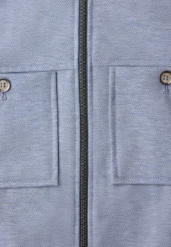 Blouson in gemêleerde look met ritssluiting