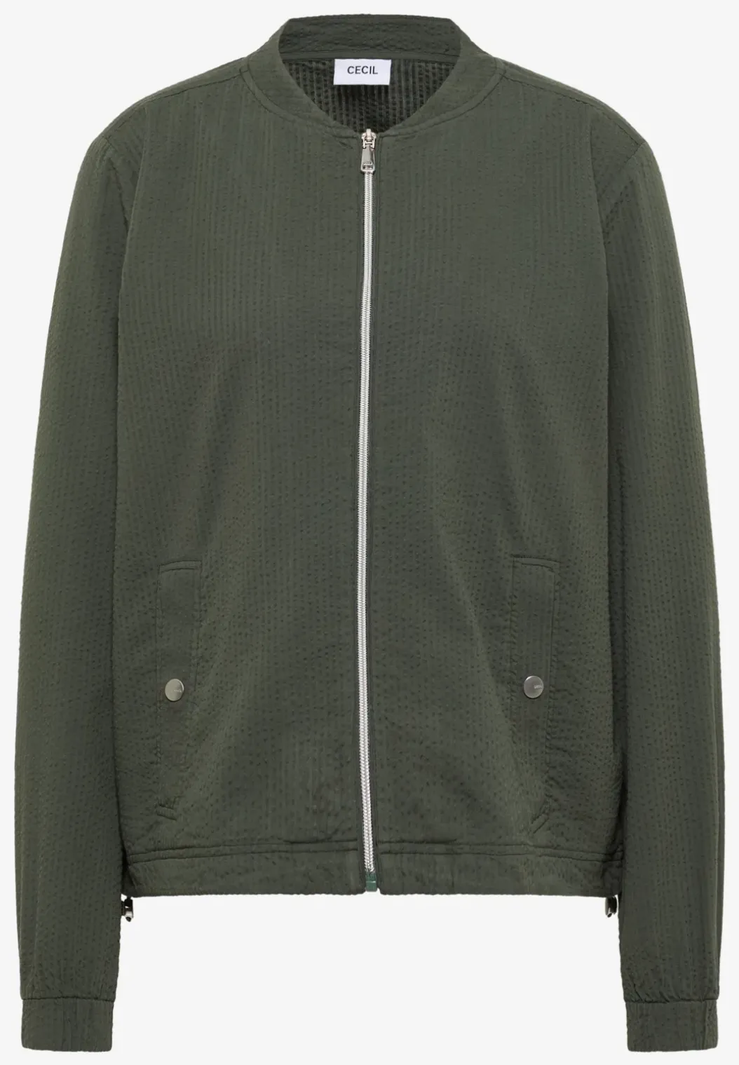 Blouson in seersucker kwaliteit met rits