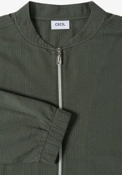 Blouson in seersucker kwaliteit met rits