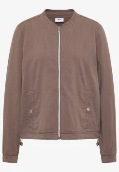Blouson in seersucker kwaliteit met rits