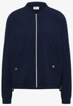 Blouson in seersucker kwaliteit met rits