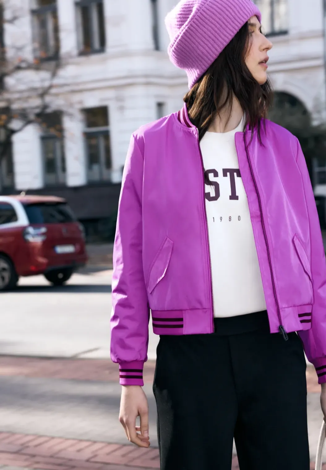Blouson met college details