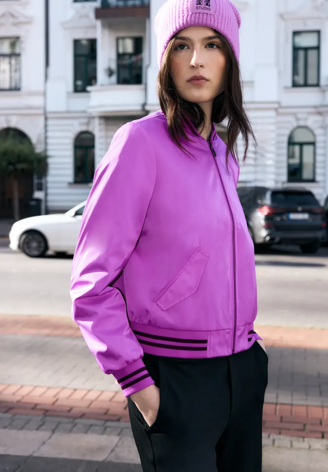 Blouson met college details