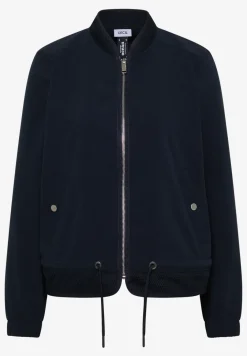 Blouson met trekkoord en mesh details