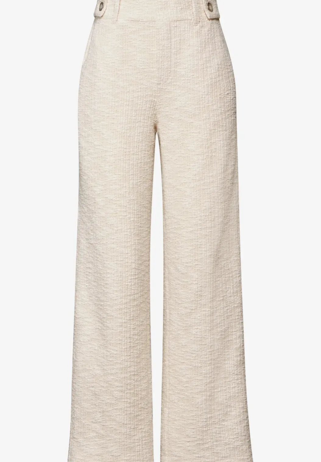 Bouclé broek met rechte pijpen