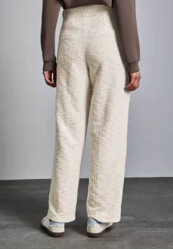 Bouclé broek met rechte pijpen