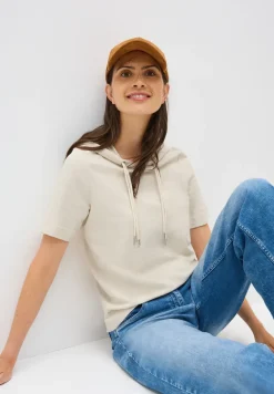 Bouclé slub hoodie