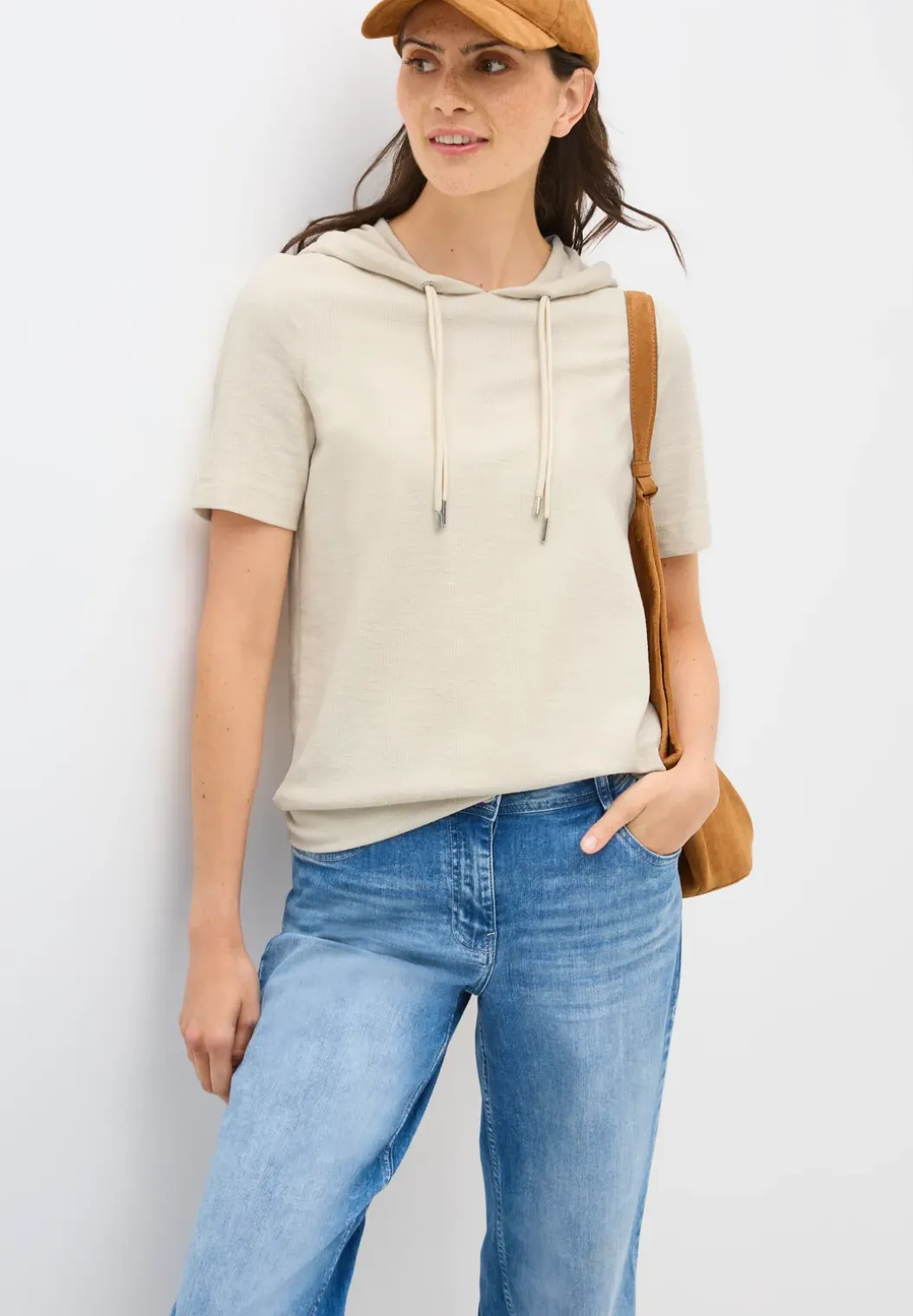 Bouclé slub hoodie
