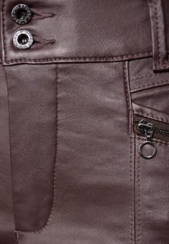 Broek in lederlook