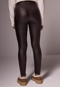 Broek in lederlook