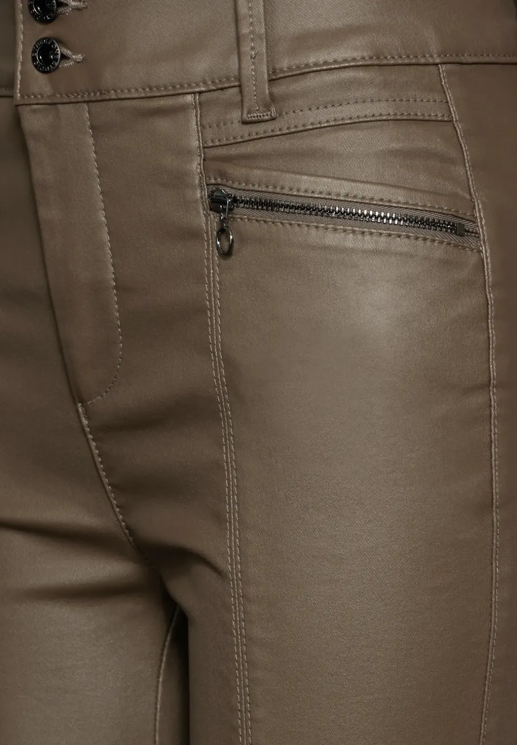 Broek in lederlook