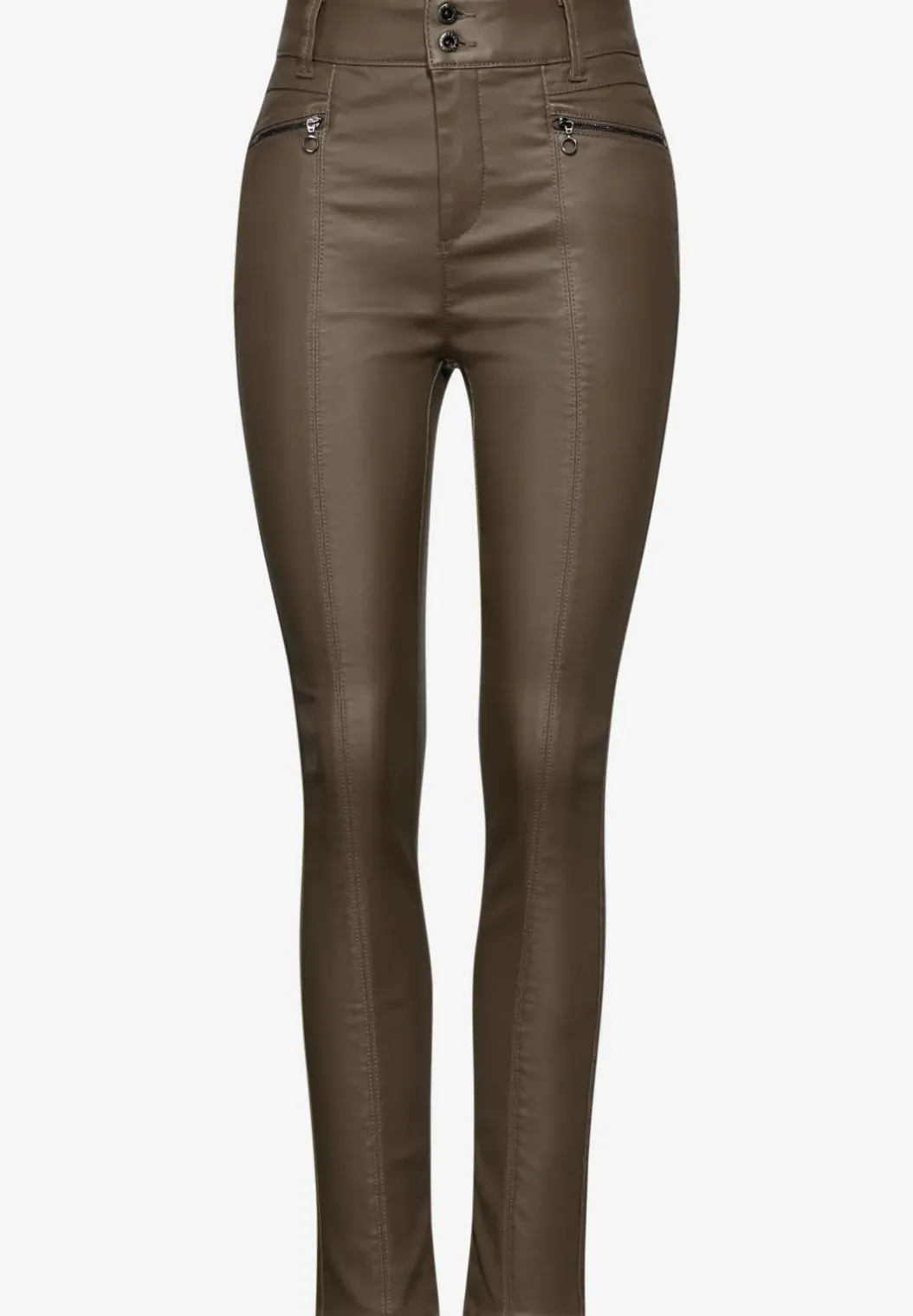 Broek in lederlook