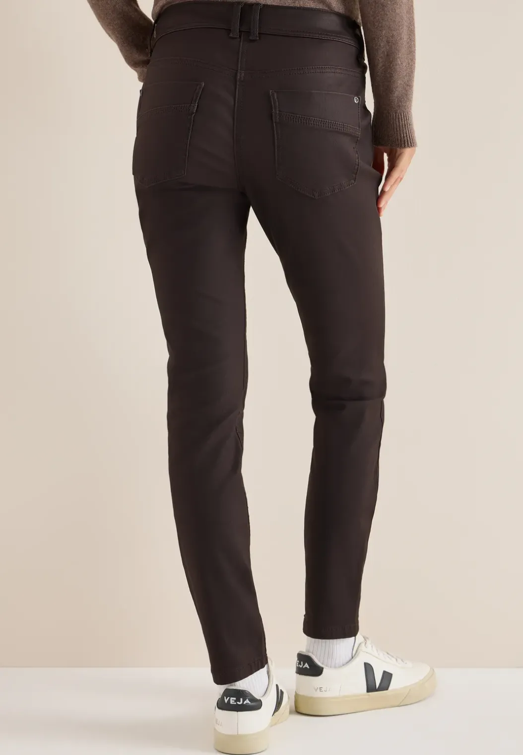 Broek in lederlook