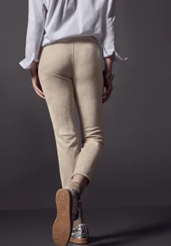 Broek in velourslook