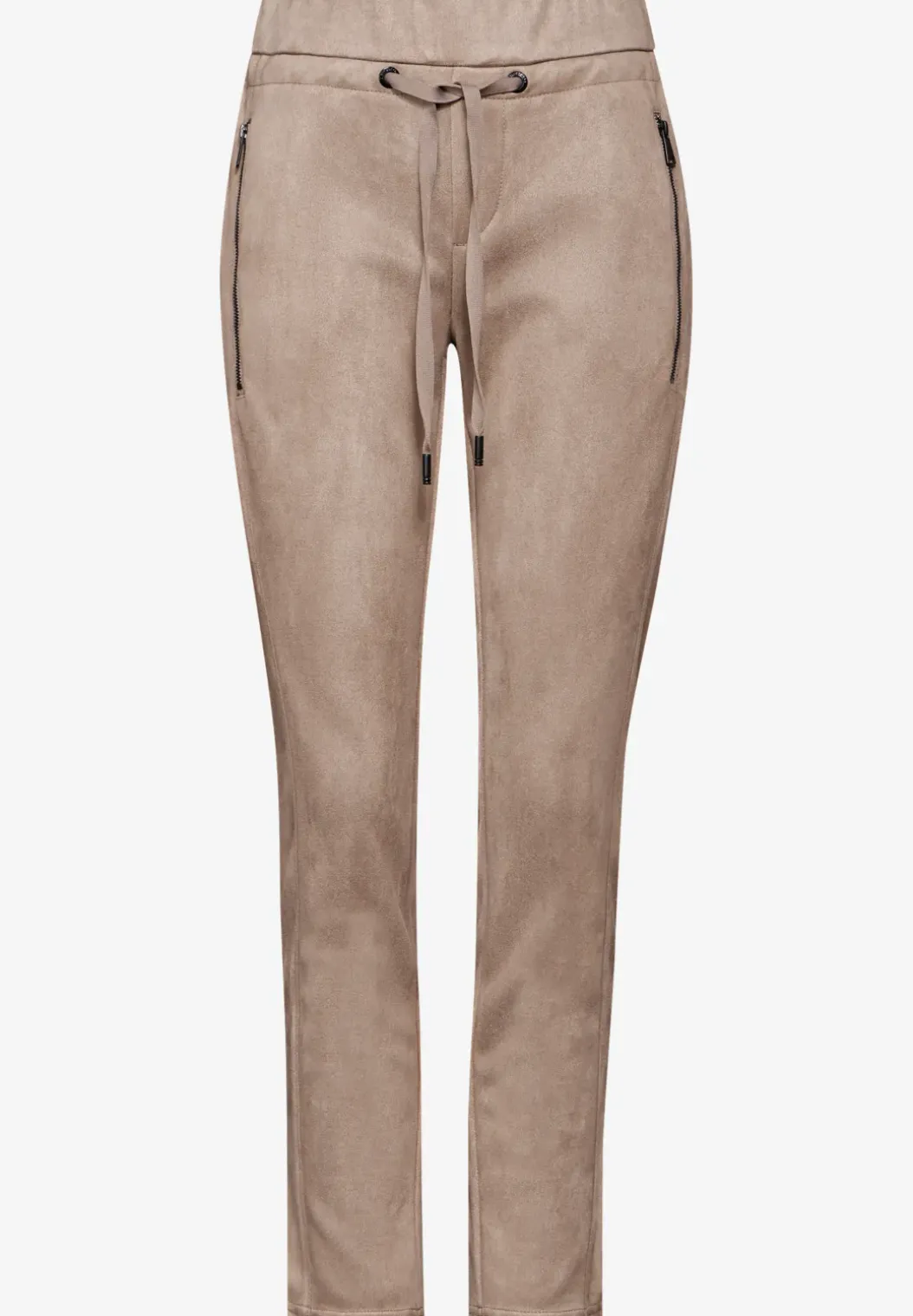 Broek in velourslook