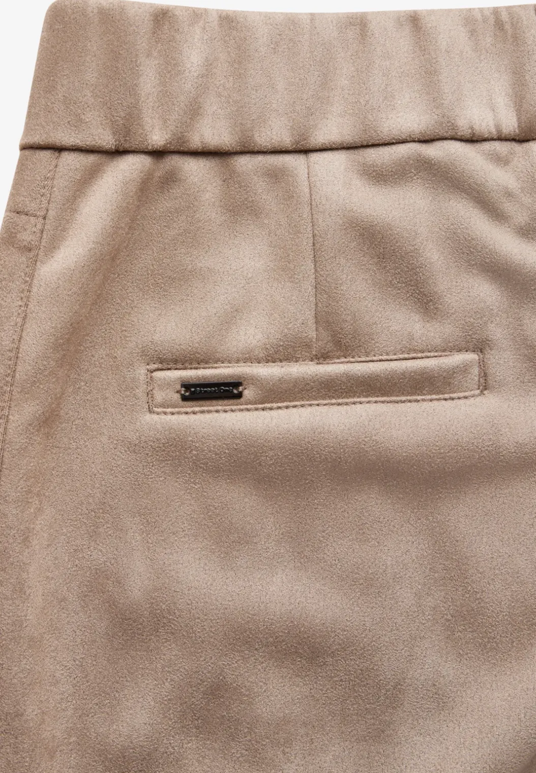 Broek in velourslook