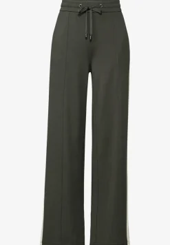 Broek met contrasterende strepen