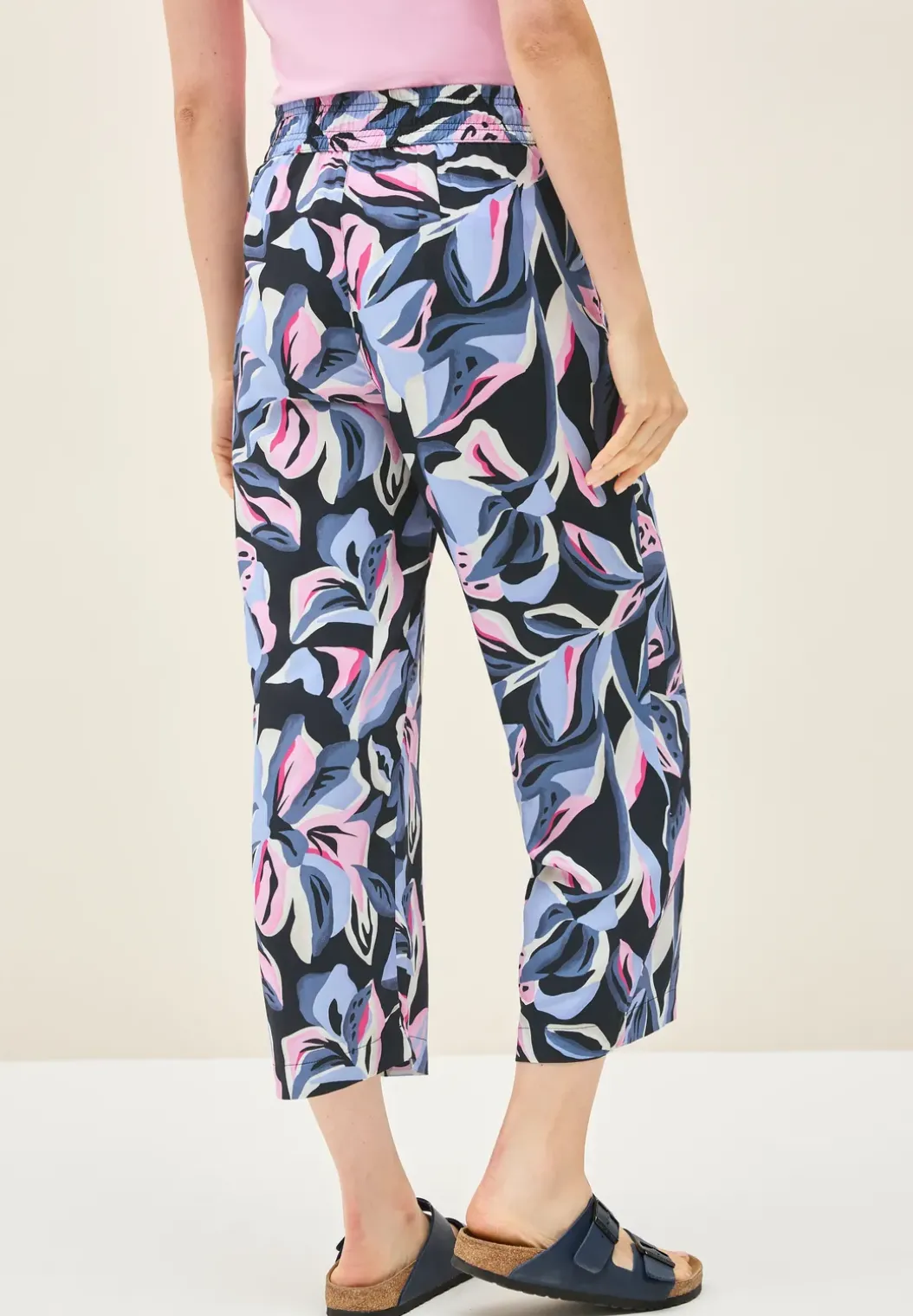 Broek met gedessineerde Wide Legs