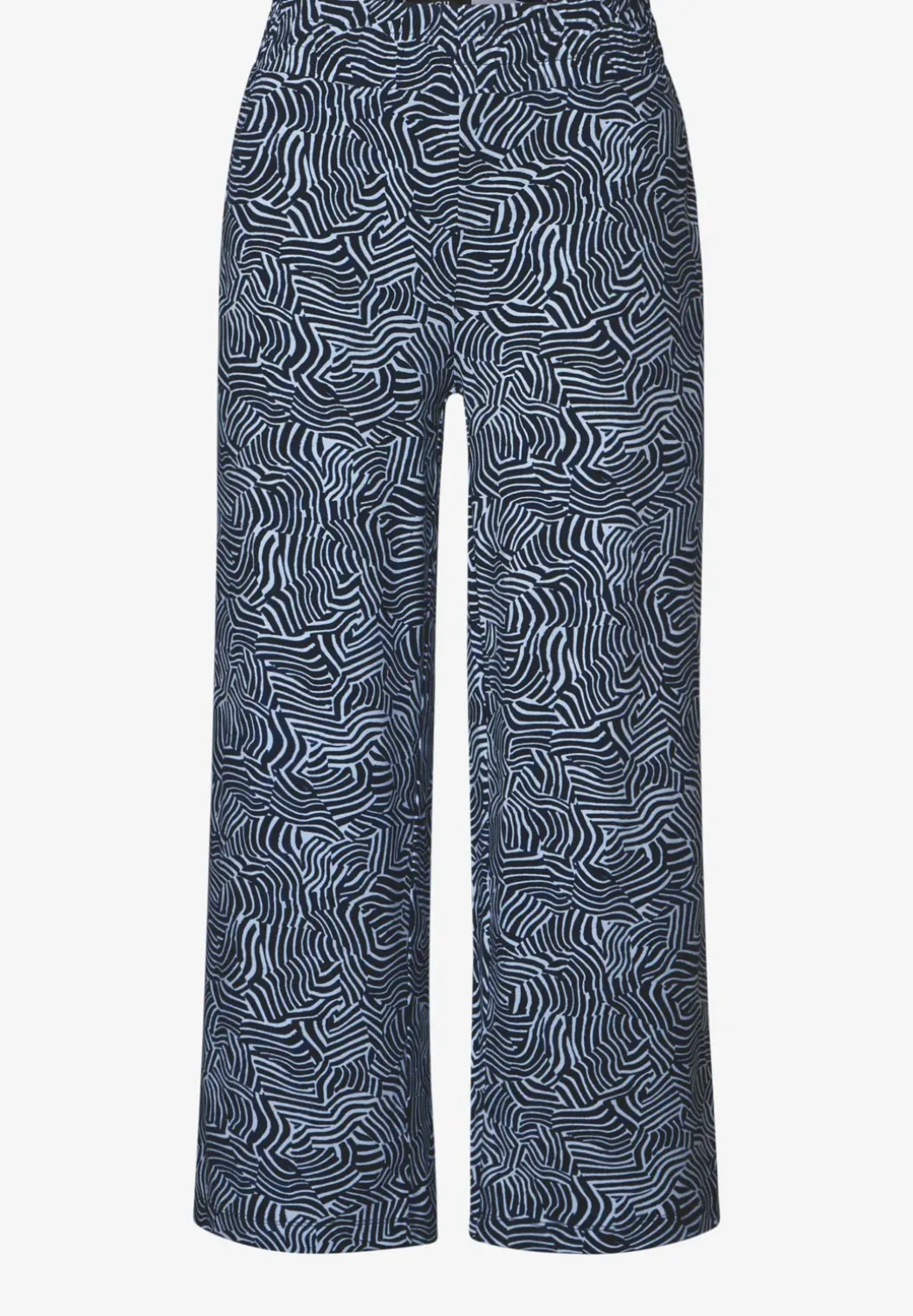 Broek met gedessineerde Wide Legs