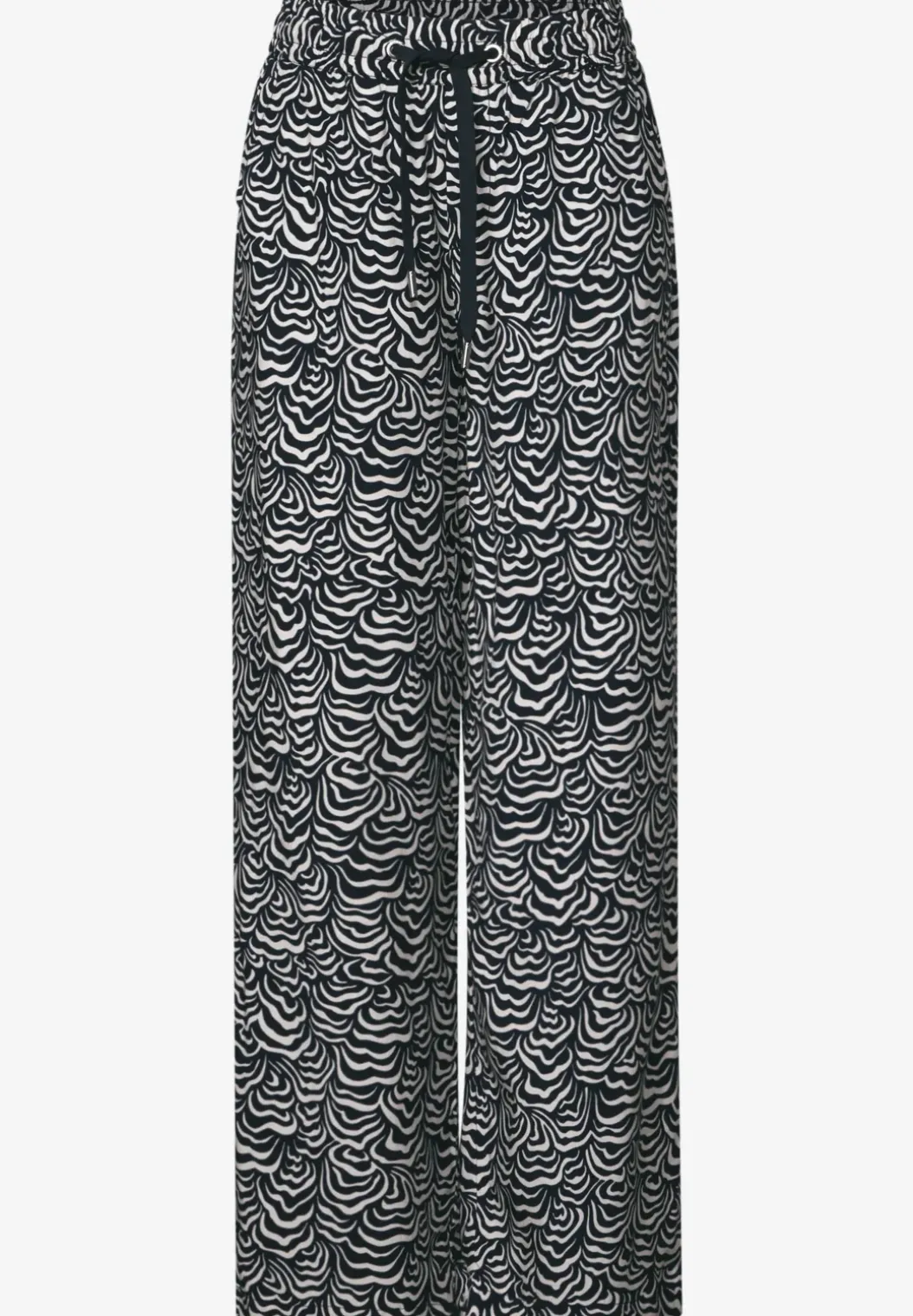 Broek met gedessineerde Wide Legs