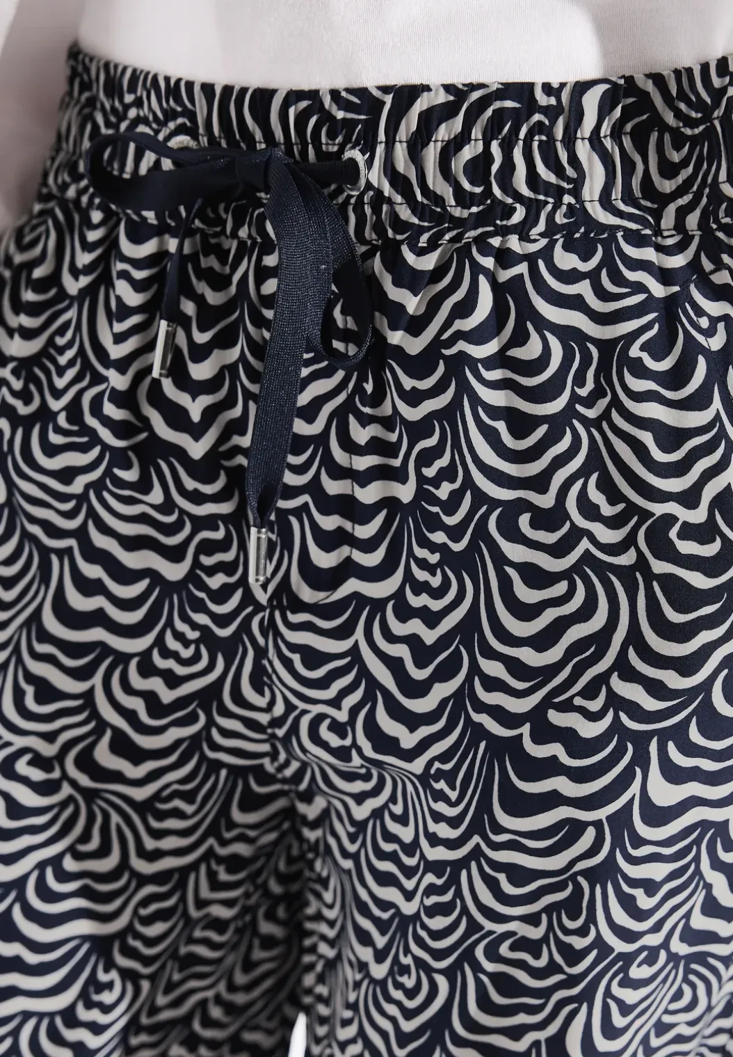 Broek met gedessineerde Wide Legs
