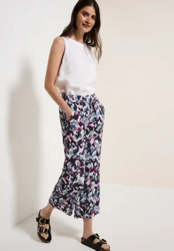 Broek met gedessineerde Wide Legs