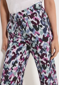 Broek met gedessineerde Wide Legs