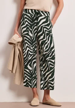 Broek met gedessineerde Wide Legs