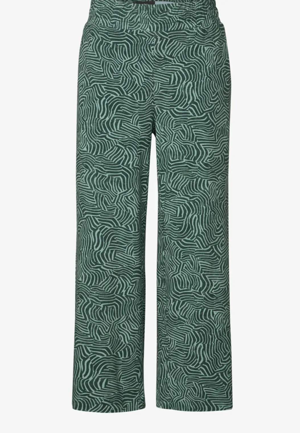 Broek met gedessineerde Wide Legs