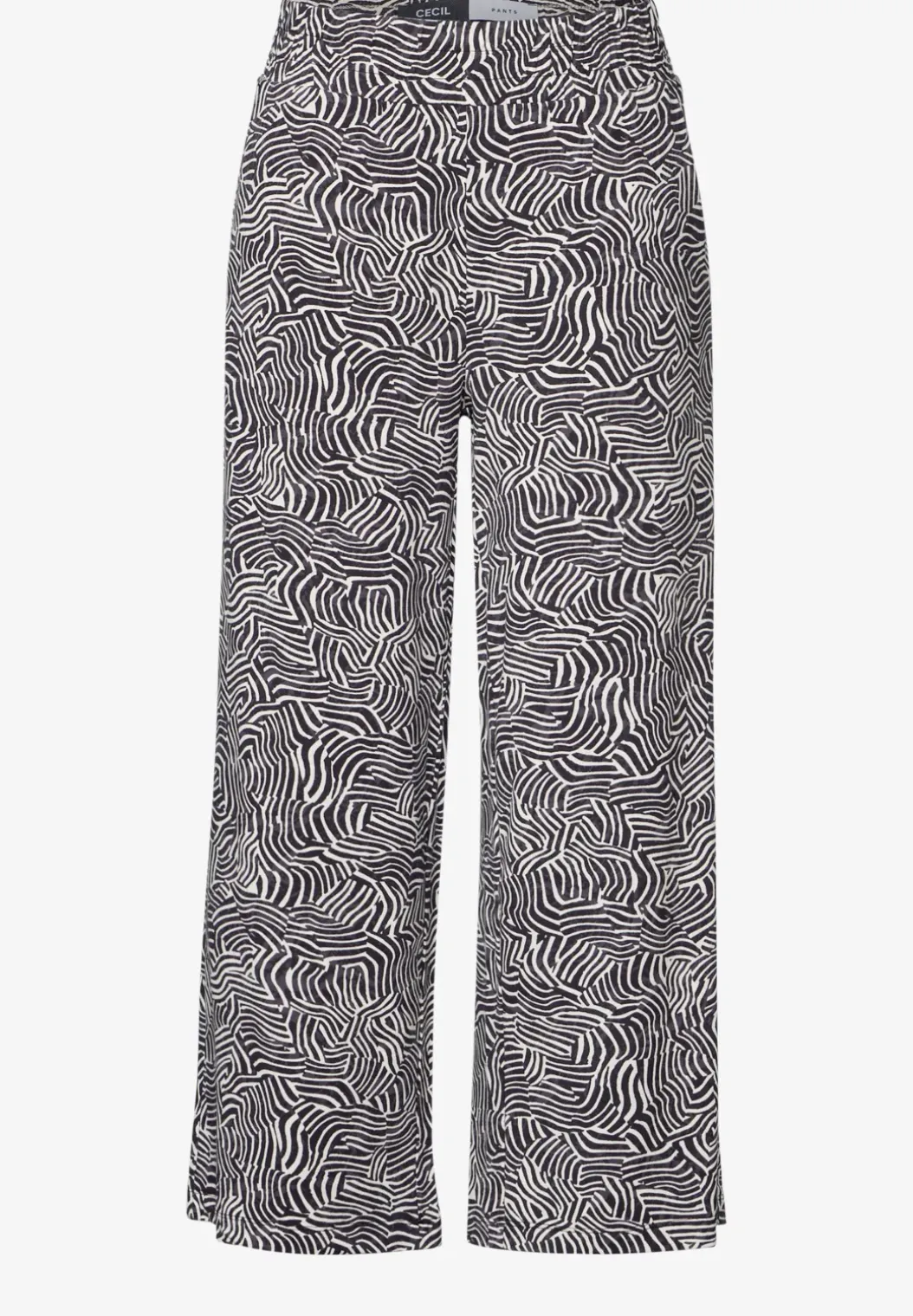Broek met gedessineerde Wide Legs