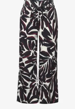 Broek met gedessineerde Wide Legs