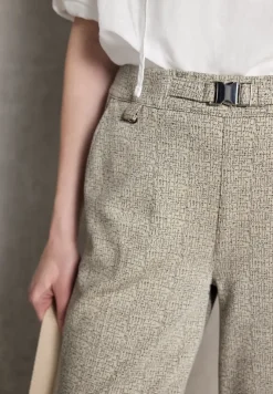 Broek met gedessineerde Wide Legs