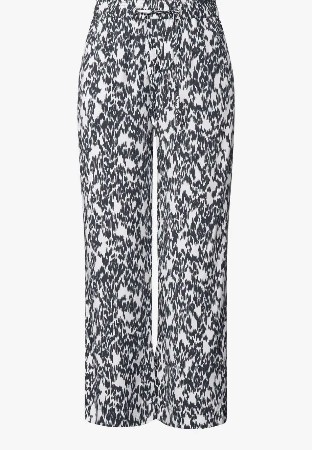 Broek met gedessineerde Wide Legs