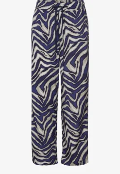 Broek met gedessineerde Wide Legs