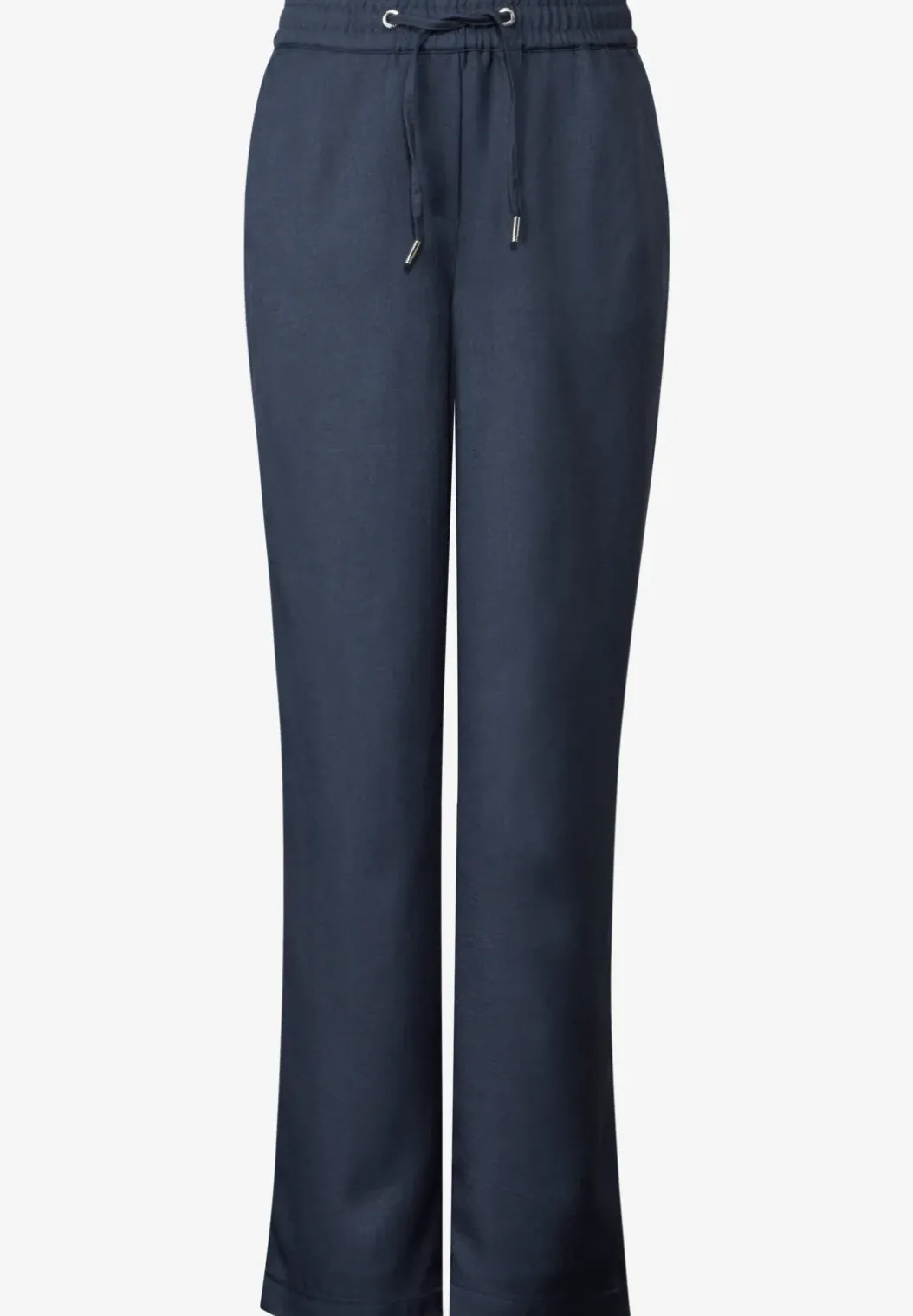 Broek met gemêleerd effect
