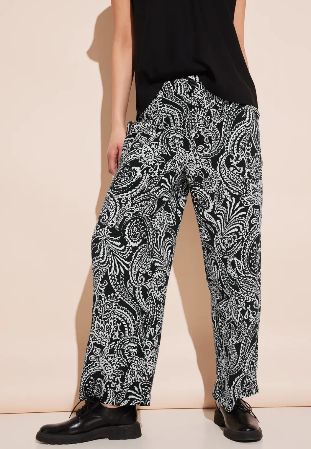 Broek met hoge taille