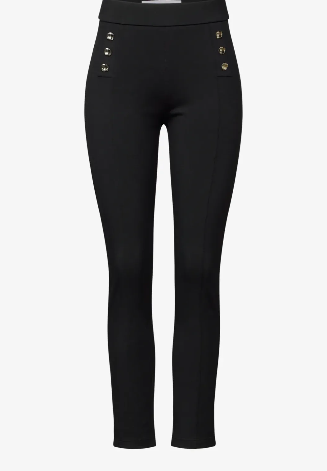 Broek met knoopdetails